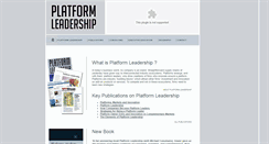 Desktop Screenshot of platformleadership.com